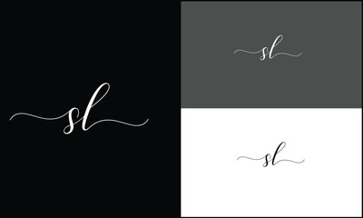 SL, LS, S, L, Abstract letters Logo Monogram
