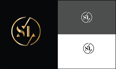 SL, LS, S, L, Abstract letters Logo Monogram