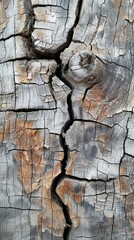A Cracked Piece of Wood
