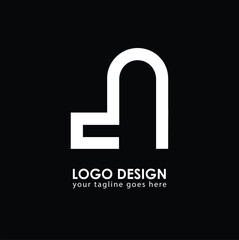 CN DN Logo Design, Creative Minimal Letter DN CN Monogram