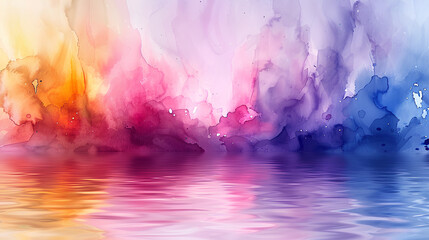 Obraz na płótnie Canvas Purple or purple watercolor wallpaper for background