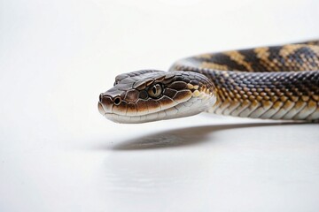 Obraz premium serpiente reptil yayara aislada en un fondo blanco