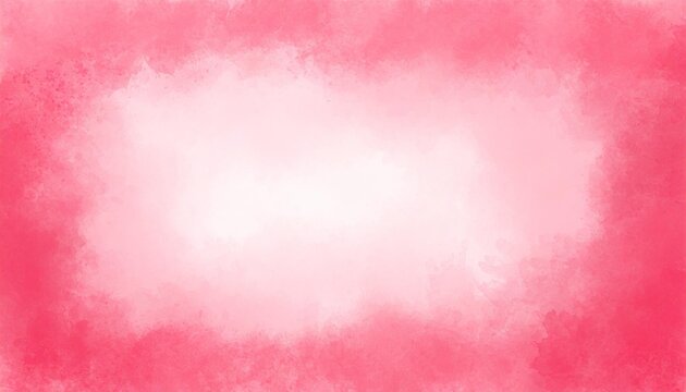 pink background with hot pink grunge texture on borders in old vintage style and soft pastel color center pink paper for valentines day template with blank soft cloudy white center