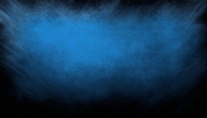 black and blue background texture elegant deep blue color with black border and faint old vintage grunge texture design