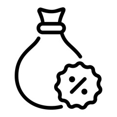 Discount bag icon