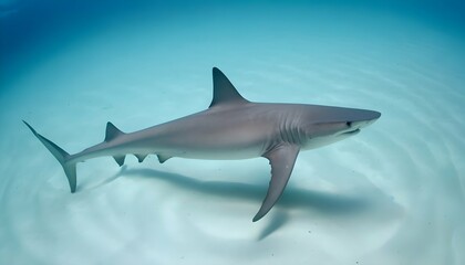 A Hammerhead Shark Swimming In A Spiral Pattern Upscaled 5