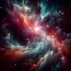image of a nebula in space - obrazy, fototapety, plakaty