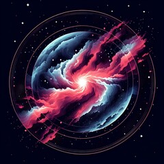 
vector image of a supernova