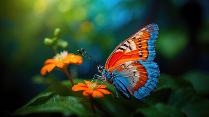 Flutter of Colors: A Delicate Dance in Nature's Garden