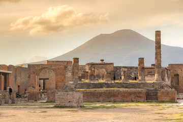 Ancient ruins of Pompeii, Italy