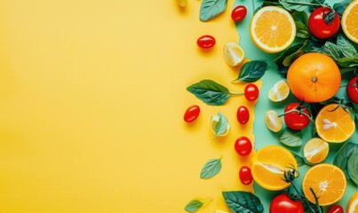 Healthy food banner, diet concept with copy space