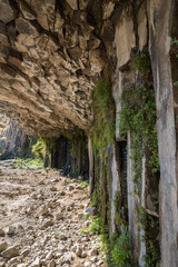 Basalt columns in Garni Gorge, Armenia