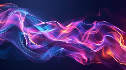 Obraz premium cosmic energy wave background abstraction.