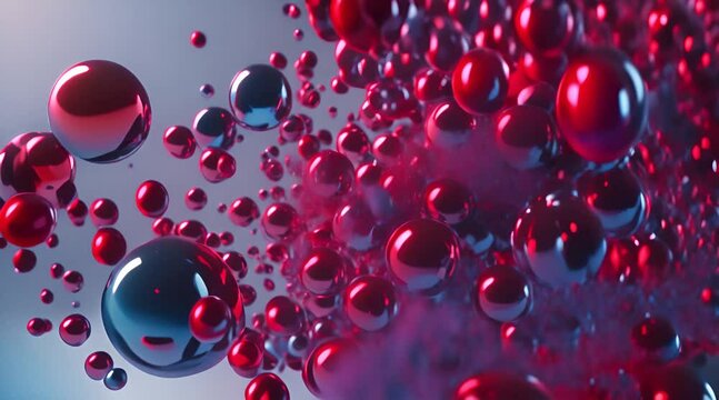 red and blue bubbles