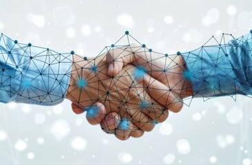 Two People Shaking Hands