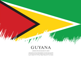Flag of Guyana vector illustration