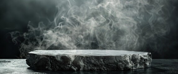Stone Emitting Smoke - obrazy, fototapety, plakaty