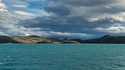 Fototapeta na wymiar torres del paine national park in chilean patagonia