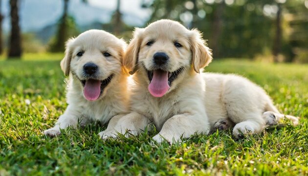 Happy puppy dogs 