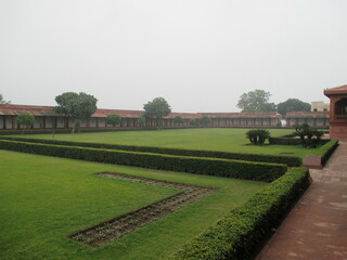 Garden in Agra Fort, India