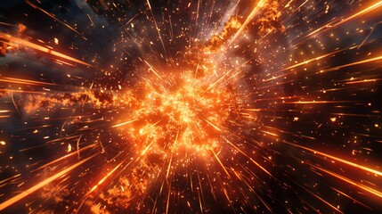 Dynamic abstract background capturing the essence of an explosion, perfect for conveying excitement and energy.