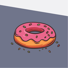 illustration of a donut