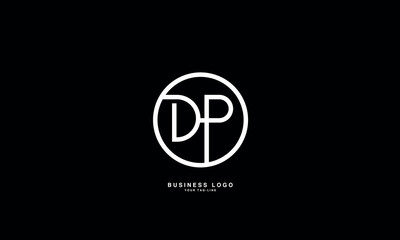 DP, PD, D, P, Abstract Letters Logo monogram