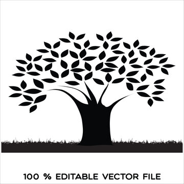 Silhouette tree photo and vector images