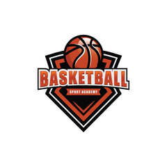 Modern professional basketball logo design for club community
