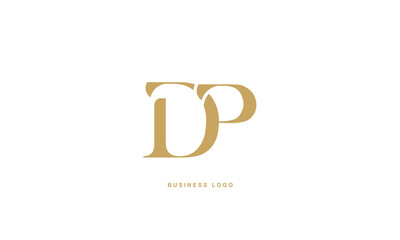 DP, PD, D, P, Abstract Letters Logo monogram