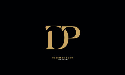 DP, PD, D, P, Abstract Letters Logo monogram