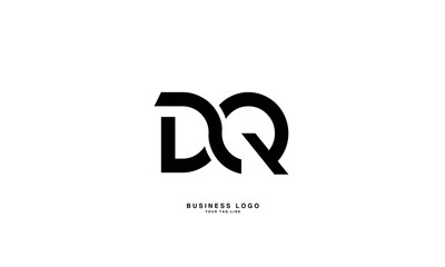 DQ, QD, D, Q, Abstract letters Logo monogram