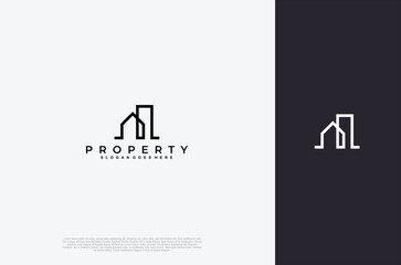 Real Estate icon, Builder, Construction, Architecture and Building Logos. Vector design template