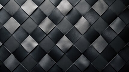 Black leather texture background. 3d rendering. Computer digital drawing.