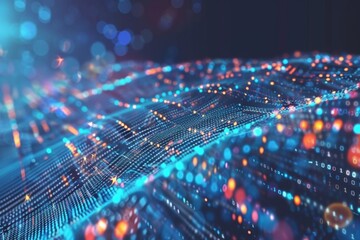 technology background of information big data concept