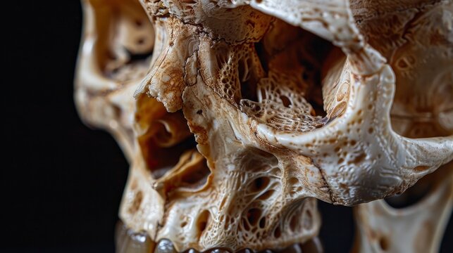 Close-up image of a Skull