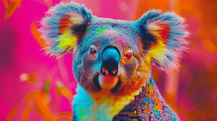 Fotobehang Colorful Pop Art Koala © AlissaAnn