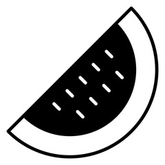 Vector Icon Melon, summer, fruit water melon