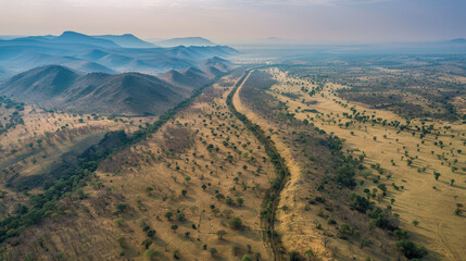 Habitat Fragmentation Aerial View, news, illustration, image, article, newspaper