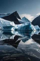 Foto auf Acrylglas Melting icebergs and glaciers due to climate change © Sahaidachnyi Roman