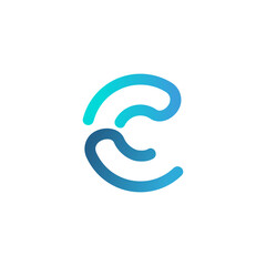 C Letter Logo Design. Creative Icon Modern Letters Vector Logo