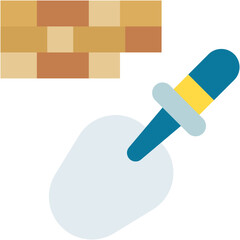 Building, construction, industry, trowel, wall Icon