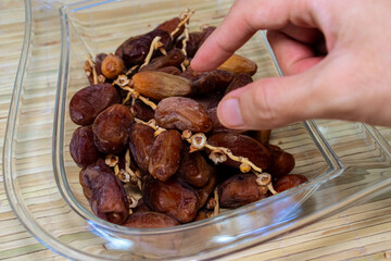 Dates in a opened jar. After some edits.