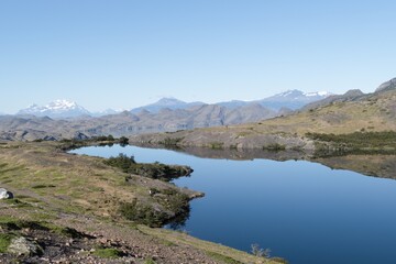 Fototapeta na wymiar torres del paine national park in chilean patagonia