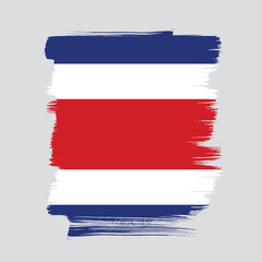 Flag of Costa Rica vector illustration