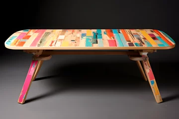 Poster Fruniture made from recycled skateboards, skateboard furniture © MrJeans