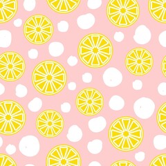 seamless pattern with lemons
