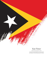 Obraz na płótnie Canvas Flag of East Timor