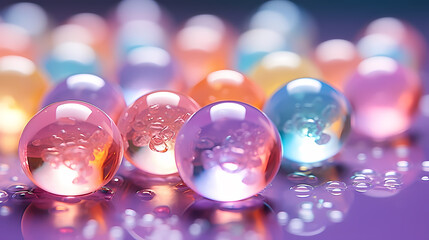 Creative fun concept with colorful balloons