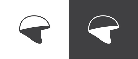 Classic Motorcycle helmet. Safety riding icon. Retro helmet vector illustration in black and white background. - obrazy, fototapety, plakaty